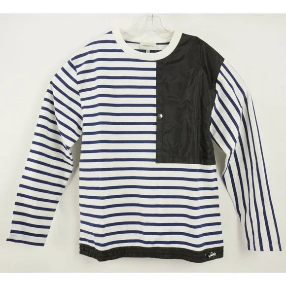 Public School | Shirts | New Public School Mens Medium White Blue 